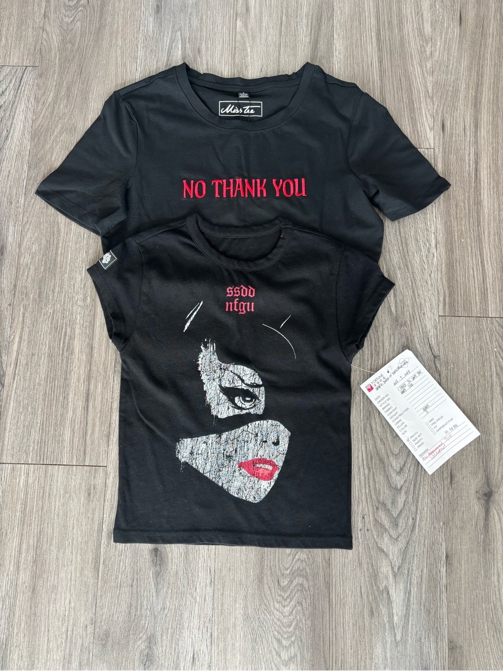 SHE Darc RARE Catwoman Baby Tee -Sample Piece + Miss Tee No Thank You, Small